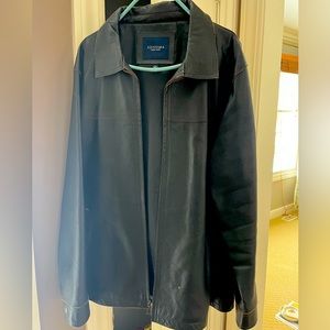 Beautiful brown leather coat by Sonoma Life + Style. Barely worn and like NEW.